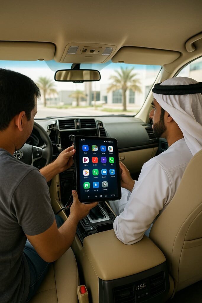 تركيب شاشة اندرويد على السياره