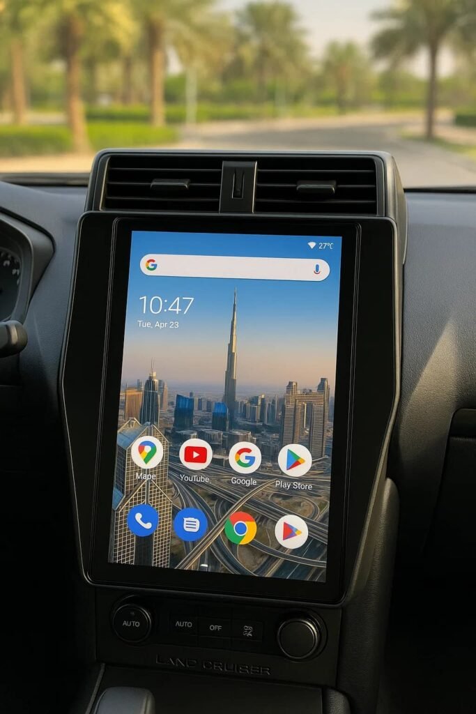 تركيب شاشة لاندكروزر